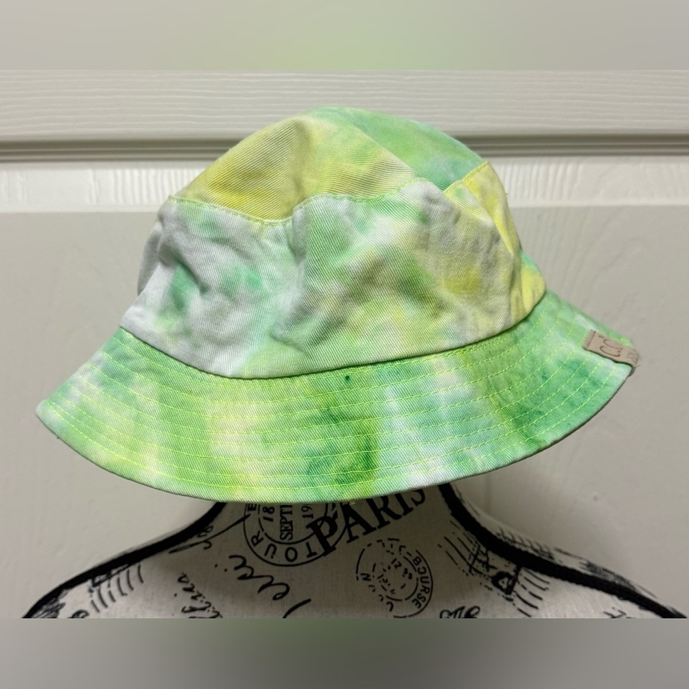 CC Kids Green and Yellow Reversible Bucket Hat